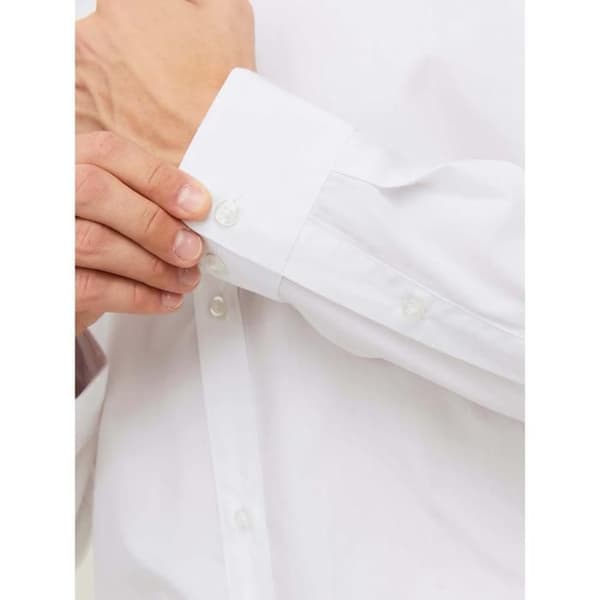 Jack & Jones Joe Plain långärmad skjorta - vit