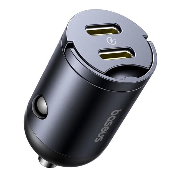 Bilstol - BASEUS - Typ-C - 30 W - Snabb laddning - Svart