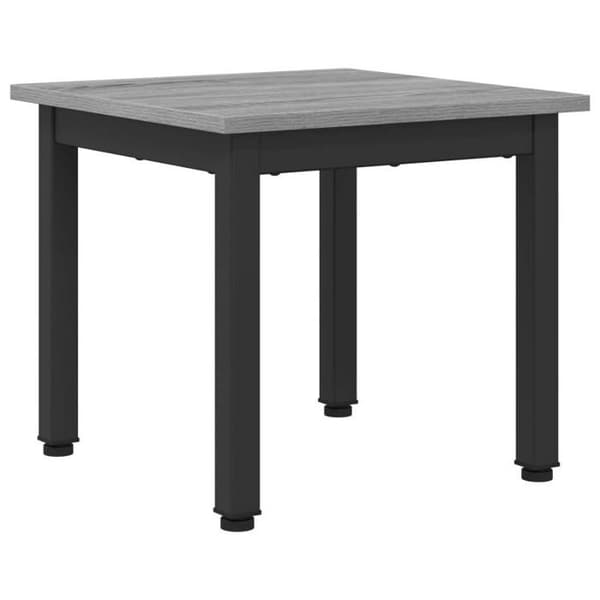 Soffbord - VIDAXL - Grå Sonoma - 40 x 40 x 36 cm - Ingenjörsträ & metall - Rektangulär