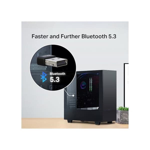 USB-adapter - MERCUSYS - MA530 - Bluetooth 5.3 - Nano-storlek - Windows 11/10/8.1/7