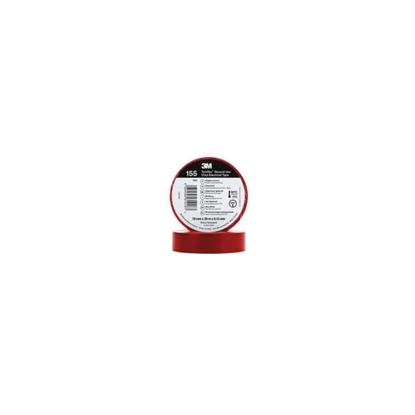 Tejpförband - 3M - Temflex™ 155 - PVC - 19mm x 20m - Röd