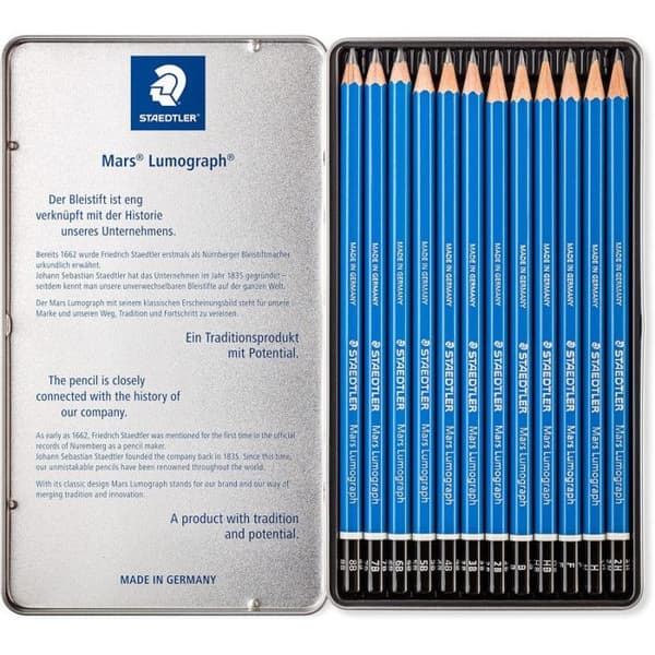 STAEDTLER 12 olika grafitpennor