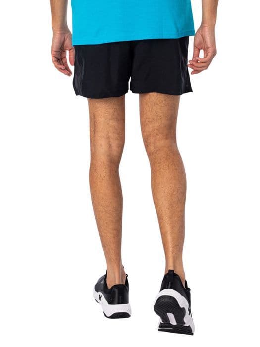 Shorts - UNDER ARMOUR - Launch 5 - Svart - 100% Polyester - Herr