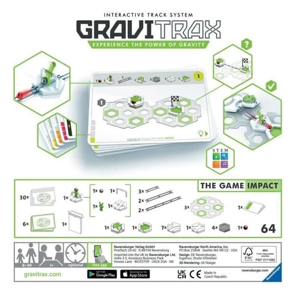 GraviTrax The Game Impact konstruktionsspel i marmorbanor - Ravensburger