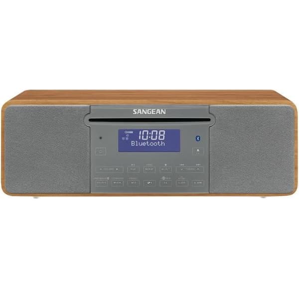 Bordradio - Sangean - DDR-47BT - DAB+ - Bluetooth - Brun trä