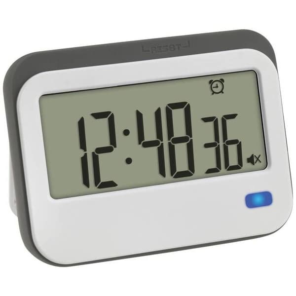 TFA Dostmann Digital Timer med Stoppuhr und Wecker Timer vit, grå digital