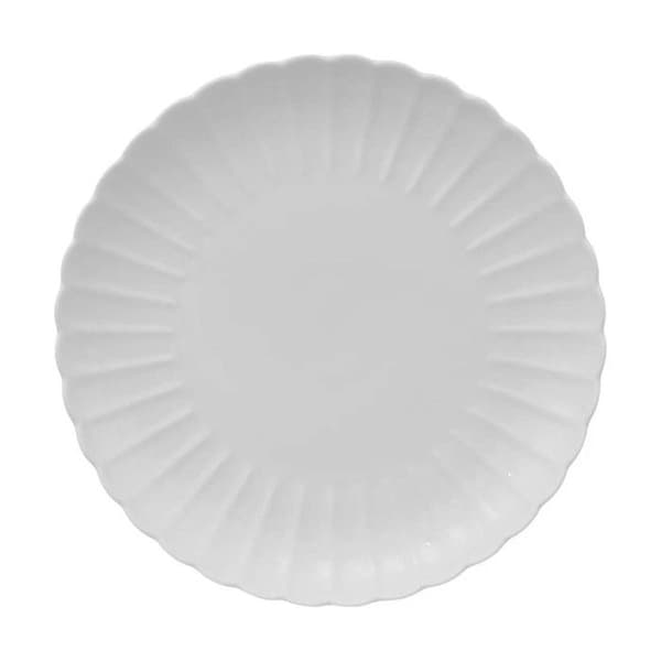 Set av 6 Talförande "Romy" 27cm Vit