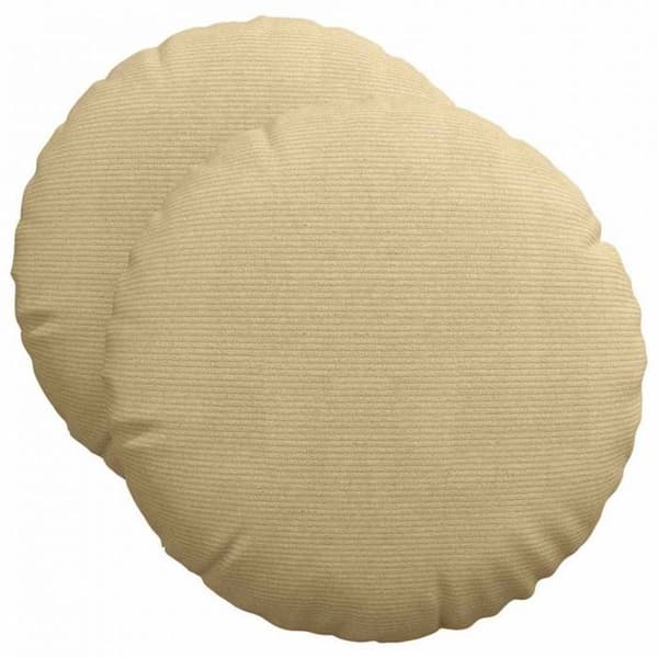 Coussin Vidaxl Sittkuddar 2 st Grön grå Ø 50 cm