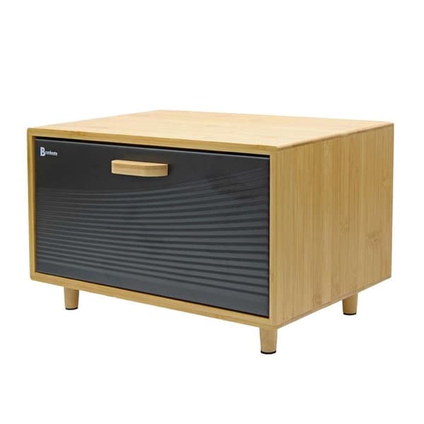 Brödförvaring - BRUNBESTE - 4252 - Bambu - Stål - Modern och ergonomisk design