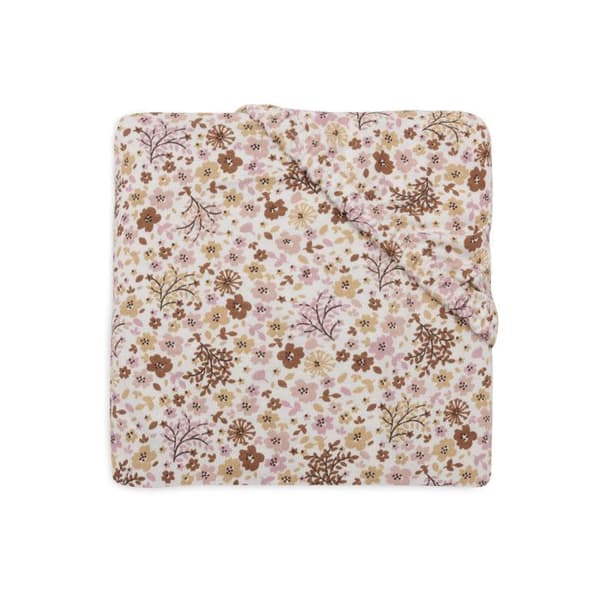 Jersey-sängklädsel 70/75x140/150cm - Blomälvor