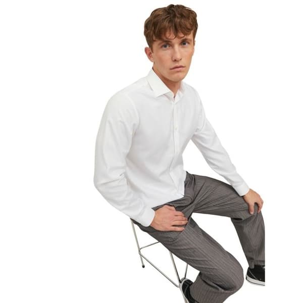 Jack & Jones parker långärmad skjorta - vit - S