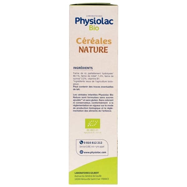 Physiolac Bio Céréalier Instant 4 månader+ 200g