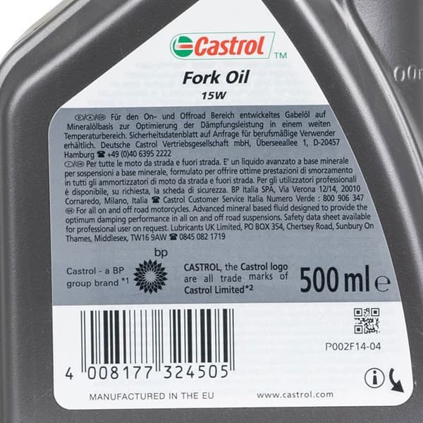 Fjäderolja FORK OIL 15 W 500 ML