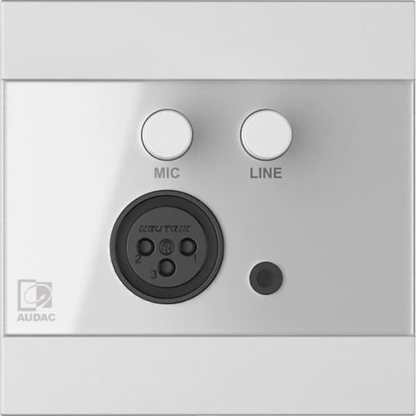 Audac WP205/W väggpanel för ARES5A-systemet, vit