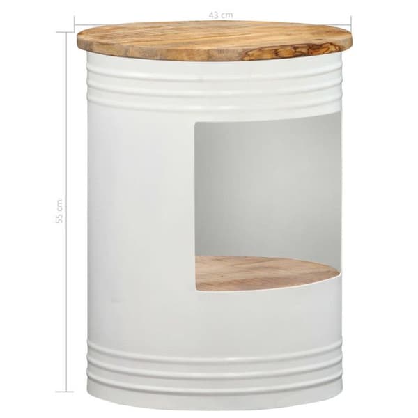 vidaXL Sofabord 43x55 cm Solid mangoträ