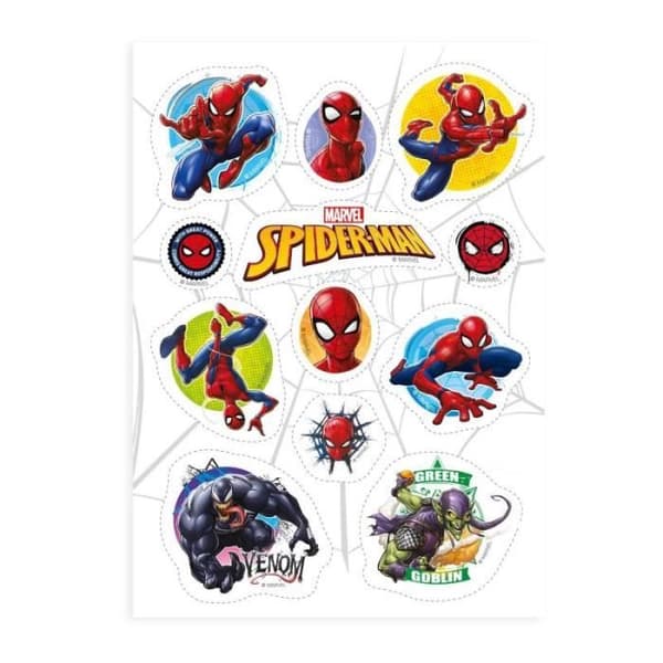 ÄTLIG DEKORATION FÖR ATT SKÄRA SPIDERMAN X12