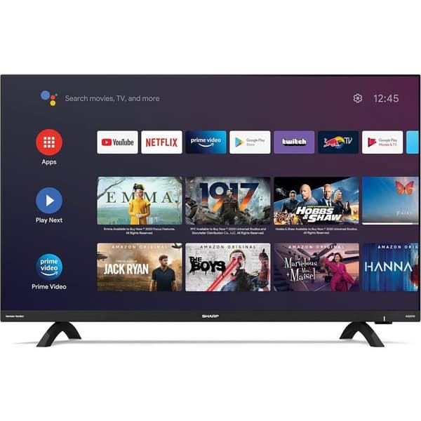 Sharp 32DI6EA – 32" (81 cm) TV Android Smart TV HD Ready utan ram, 3x HDMI, Bluetooth Wi‑Fi
