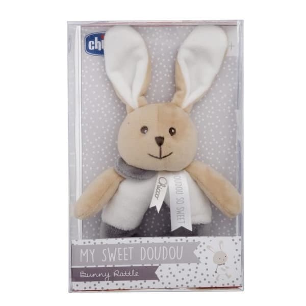 Rabbit Rattle - CHICCO - My Sweet Doudou - Soft Plush - Birth - Mixed