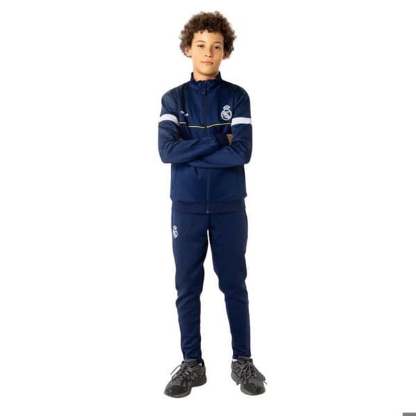 Set med träningsoverall Real Madrid junior N29 6 år marinblå - 100% polyester