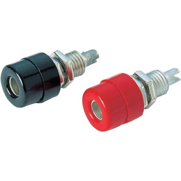 Isolerad banankontakt 4 mm vit SKS Hirschmann…