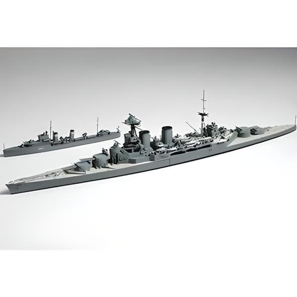 TAMIYA fartygsmodell - Destroyers Hood/klass E modell