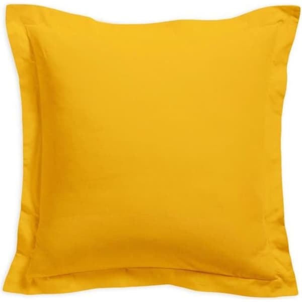Kuddfodral - IDAG - 75x75 cm - 100% bomull - Saffransgul - Bekväm