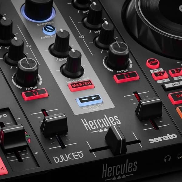 HERCULES DJ CONTROL INPULSE 200 MK2 - Idealisk DJ-kontroller för att lära sig mixa - Programvara och tutorials ingår