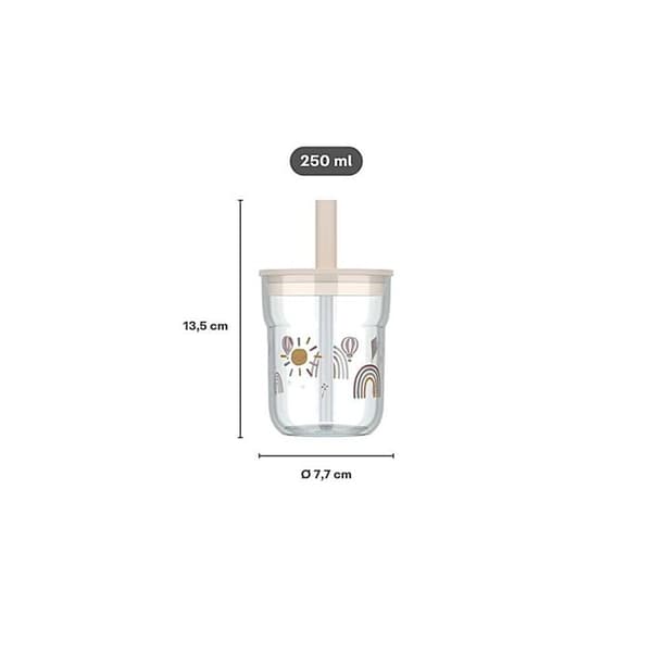 Verre barn Mio 250 ml med sugrör - Skogsvänner