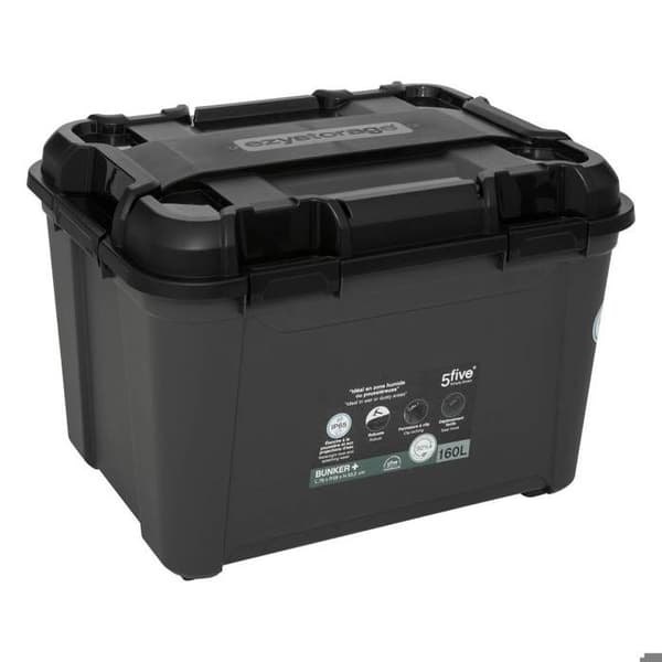 Plastlåda 160L svart - 5 five simply smart