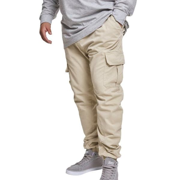 Cargo-joggingbyxor - Urban Classics - Sandbeige - 100% bomull - För män - Bekväm passform
