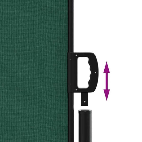 Sidovindskydd - VIDAXL - 100x300 cm - Mörkgrön - 100% polyester - Manuell