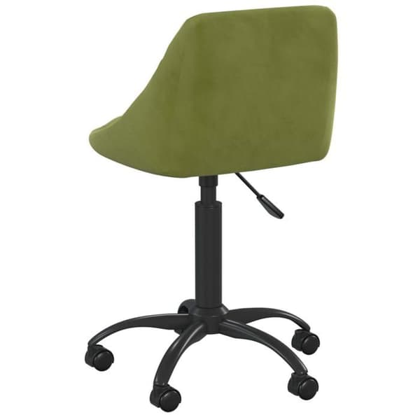 vidaXL Matstol Ljusgrön Sammet 335362