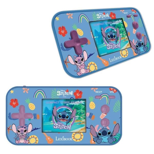 Färgglad Stitch Cyber Arcade Pocket bärbar spelkonsol