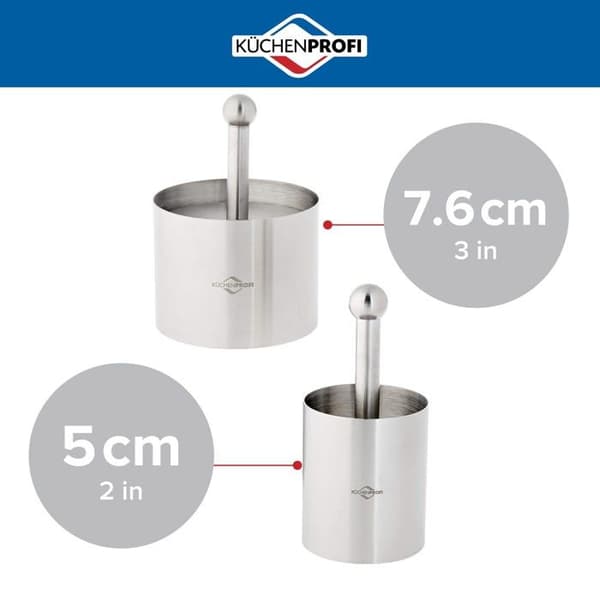 Kakform - Kuchenprofi - K0904982806 - Rostfritt stål - Silver - 6-pack