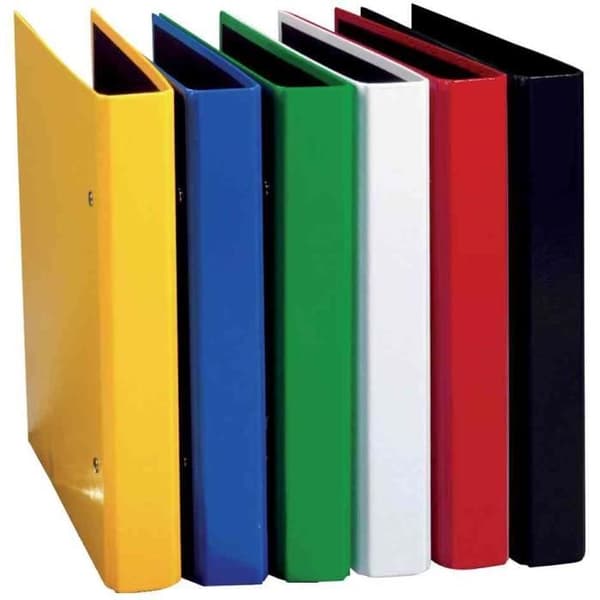 12 x Ringpärmar "Basic Colours", mekanisk