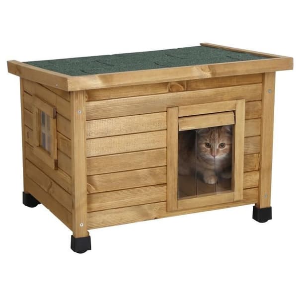 KERBL Katthus Rustica 57x42x45cm - Trä