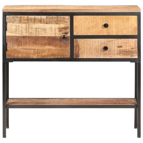 vidaXL Buffé 85x30x80 cm Rå mangoträ 320486