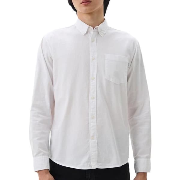 Vit Skjorta Herr Pepe Jeans Andrew