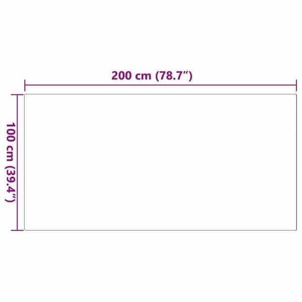 Matta - VIDAXL - Olite - 100 x 200 cm - Rosa - Syntetisk päls