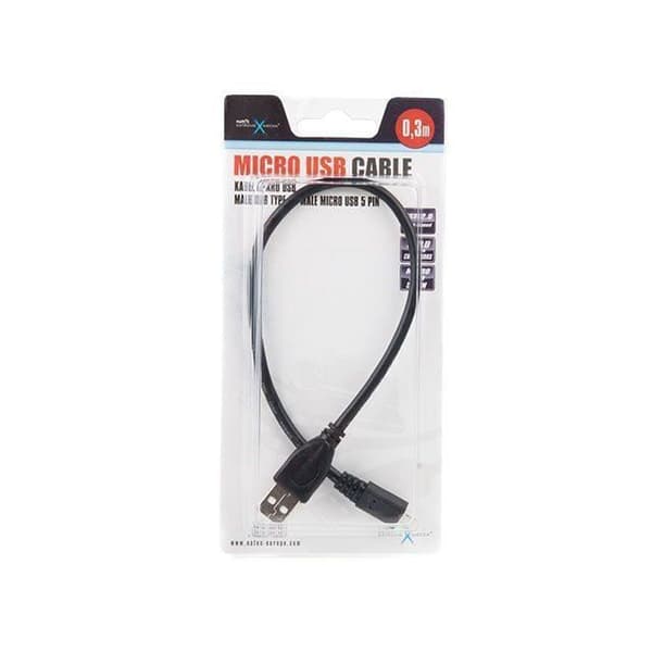 NATEC USB-KABEL MICRO USB 2.0 AM-MBM5P, 0.3 M, …