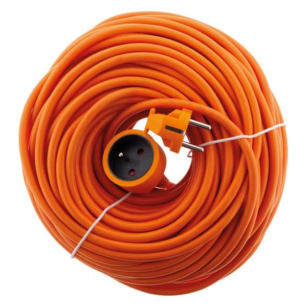 Schuko förlängningssladd 2P+T 25m - Orange - Zenitech