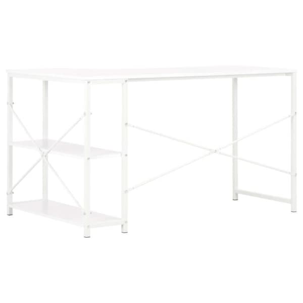 vidaXL Datorbord Vit 120 x 72 x 70 cm