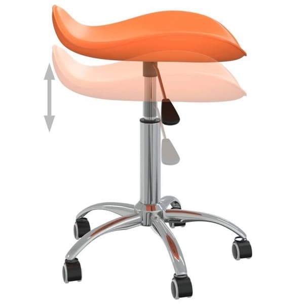 vidaXL Kontorsstol Orange Konstläder 3088562