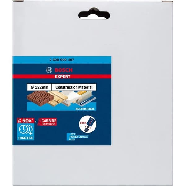 Borrtranse - Bosch - EXPERT Byggmaterial - Ø 152 mm - Karbid - Blå