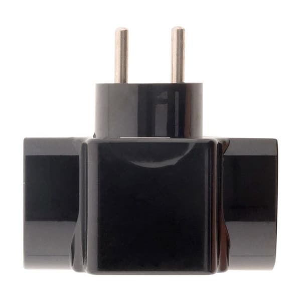 Triplit skydd 2x16A 2P+T + 1x6A 2P - Svart - Zenitech