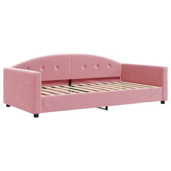 vidaXL Litsäng rosa 100x200 cm sammet 354146