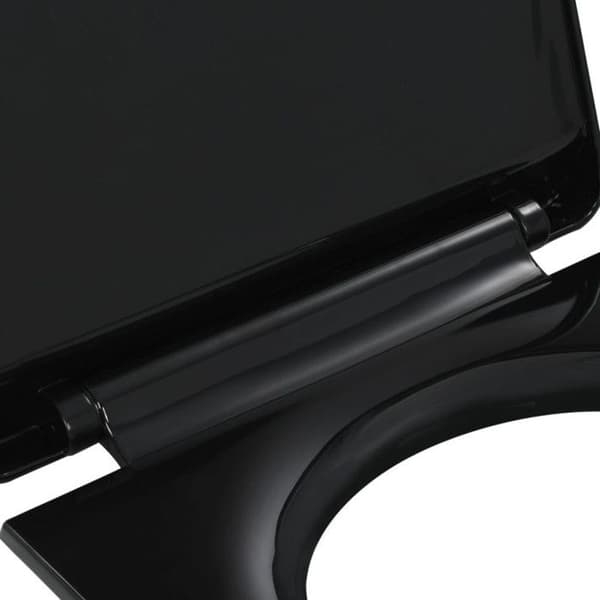 vidaXL Soft Close Toalettsits Quick Release Svart