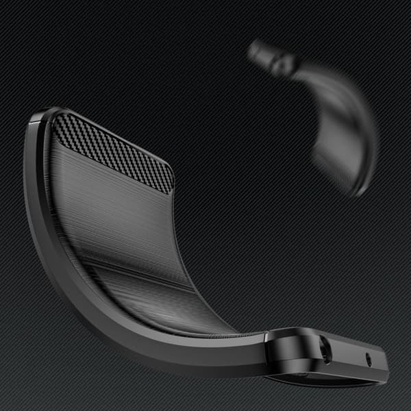 Mjuk gelbaksida för iPhone 14 Plus Carbon Case - svart