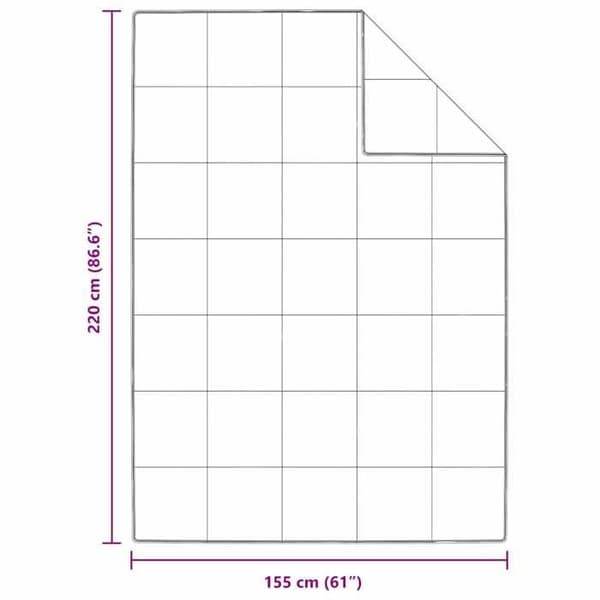 vidaXL Vintertäcke Vit 155 x 220 cm Dun 42007658