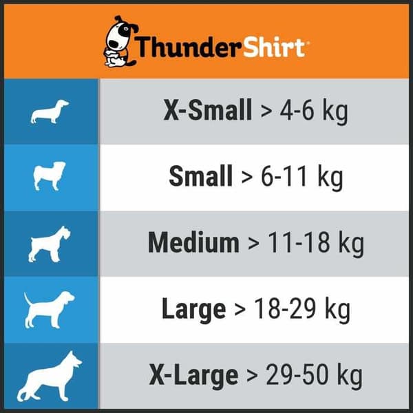 Avslappnande väst för hundar - ThunderShirt - Storlek XL - Grå